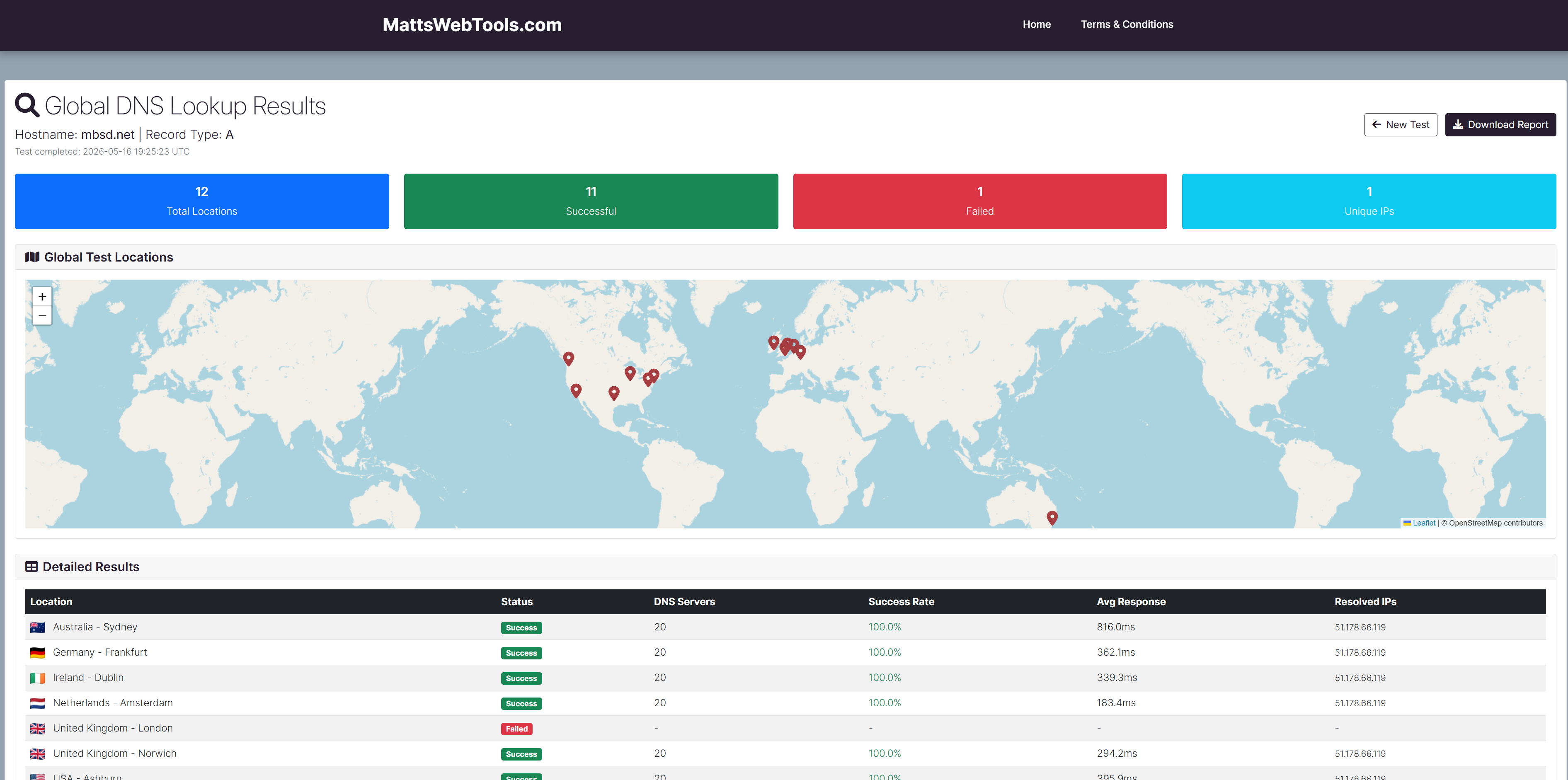 MattsWebTools utility screenshot